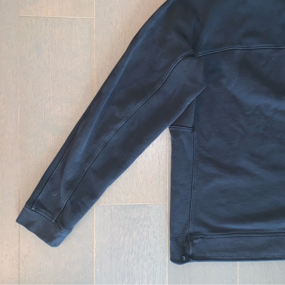 Lululemon Athletica Black French Terry Oversized Long Sleeve Crew - Picture 11 of 14